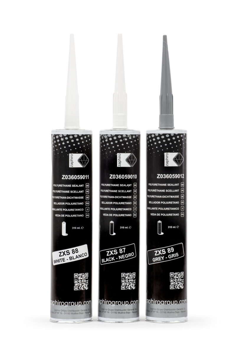 sellador-poliuretano-carroceria-zxs-zaphiro.webp Cartucho de aluminio de sellador de poliuretano Zaphiro ZXS de 310 ml para juntas de carrocería.