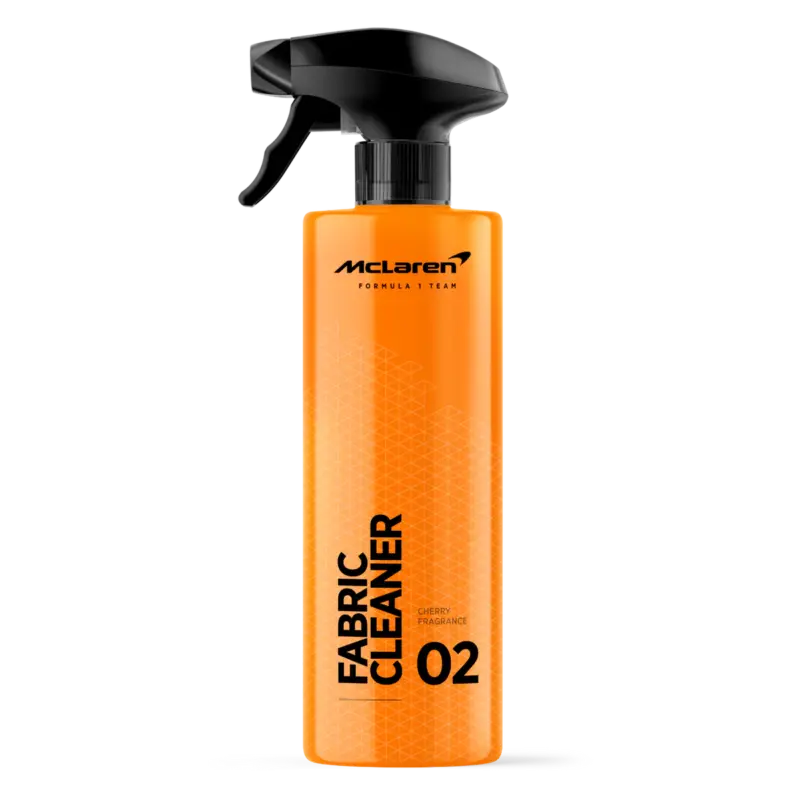 Botella de spray limpiador de tapicería de tela McLaren MCL3058.