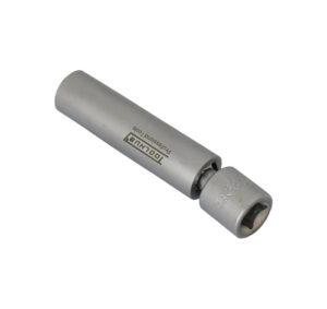 Vaso articulado para bujías 3/8'' DR 14mm 12 caras en uso.