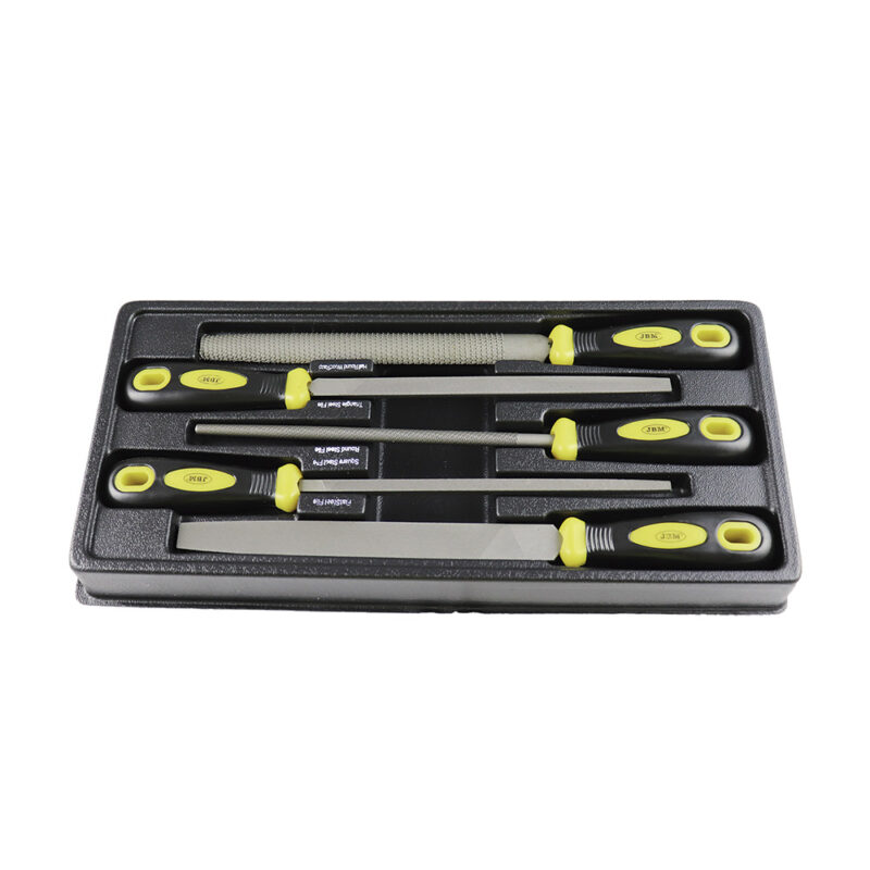 modulo-5-limas-para-carro-jbm-10735 Módulo de espuma EVA con un juego de 5 limas para carro de herramientas de la marca JBM