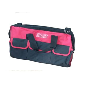 Bolsa de herramientas grande de 51cm Toolhub, fabricada en lona resistente con múltiples bolsillos.