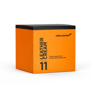 Bote de crema nutritiva para cuero McLaren MCL2952 con lanolina.