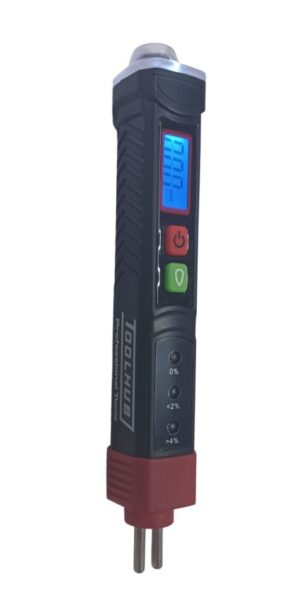 Comprobador 2 en 1 de Toolhub para líquido de frenos y presión de neumáticos.