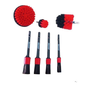 Kit de 7 piezas de cepillos y brochas para el detallado y limpieza de coches de la marca Toolhub.