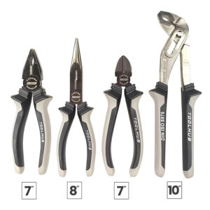 Juego de Alicates Profesional 4 Pzs ToolHub en estuche