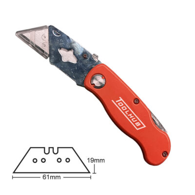 Cuchilla Profesional de Bolsillo – Cambio Rápido y Bloqueo | Toolhub