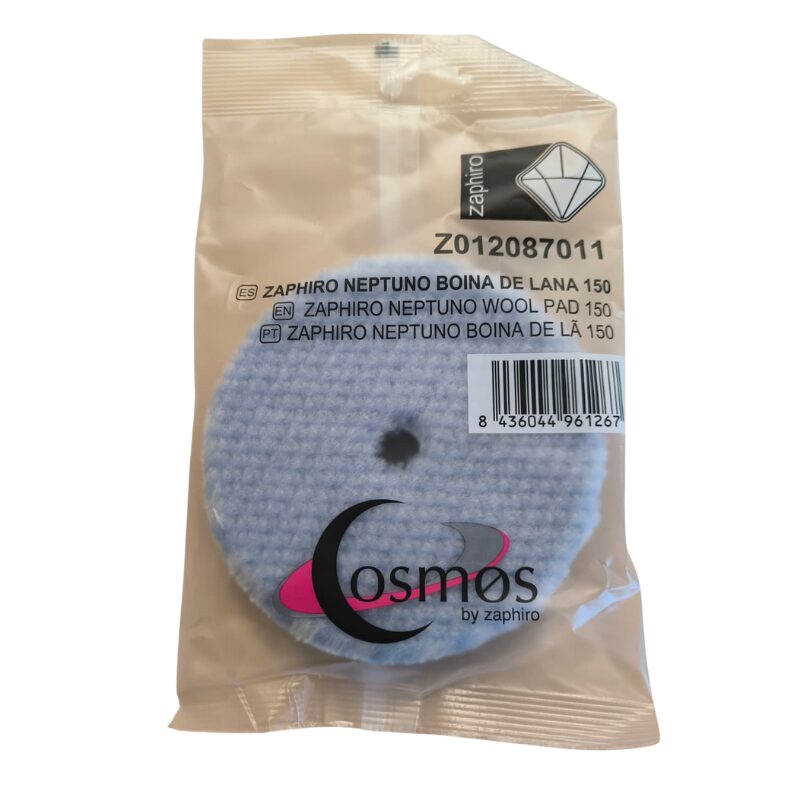 Boina de Lana Neptuno Wool Pad - Alto Poder de Corte | Zaphiro - 150mm
