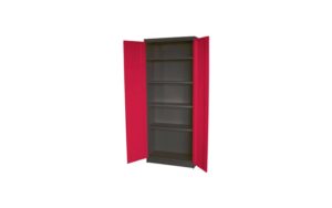 Armario Modular DEK11038 de Metal Works, vista frontal con puertas abiertas.
