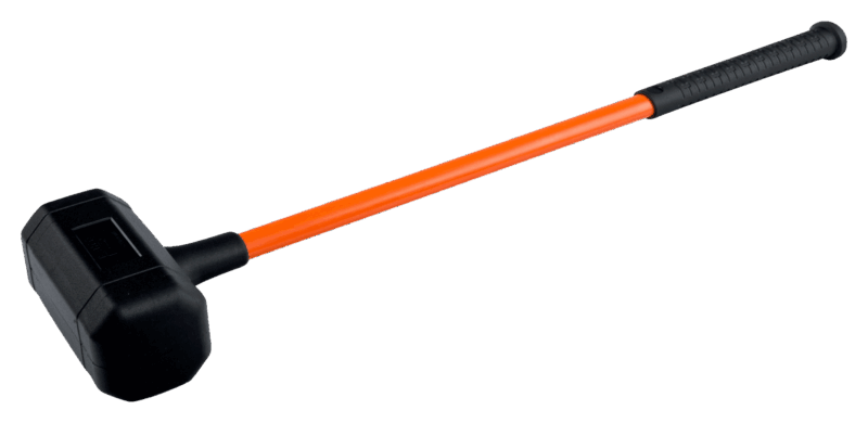 Maza antirrebote profesional Bahco 3625PU-105 de 5.6kg de peso total, con cabeza de Ø105mm y caras de Poliuretano (PU) reemplazables que no marcan, mango de acero con empuñadura antideslizante de Santoprene