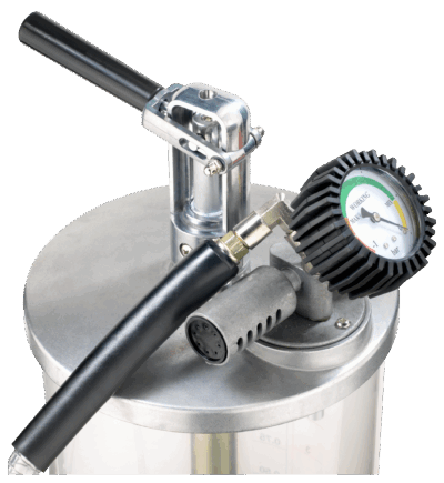 Recogedora aceite – 90L, gravedad/succión, cámara inspección | Bahco