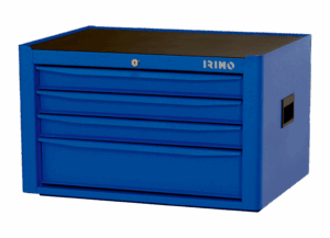 Cofre de herramientas superior profesional Irimo 9065K4 de 26 pulgadas con 4 cajones de alta capacidad, fabricado en acero de doble pared, con cierre centralizado con llave y encimera de goma antideslizante.