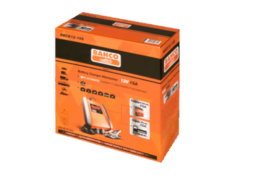 Cargador/Mantenedor – 12V 15A, 8 etapas, modo suministro | Bahco