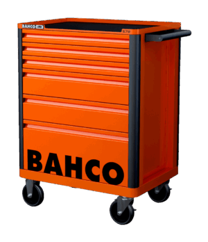 Carro de herramientas Bahco en naranja, 6 cajones