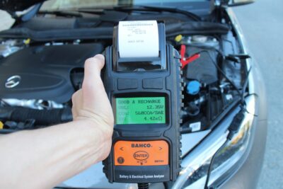 Comprobador baterías con impresora – 6/12V, test CCA/Sistemas | Bahco