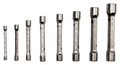 Juego 8 llaves tubo – 6×7-20x22mm, acero CrMate, estuche | Irimo