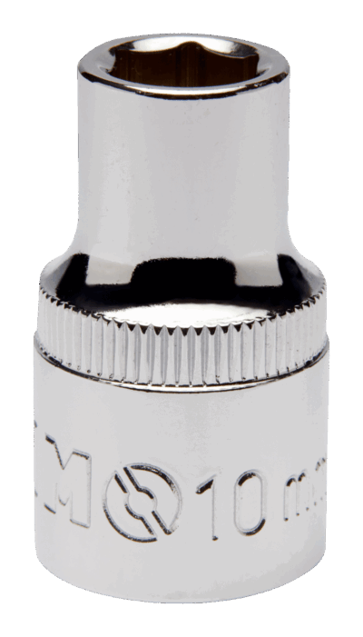 Juego 10 vasos 1/2″ – 10-24mm, rail metálico, Cr-V | Irimo