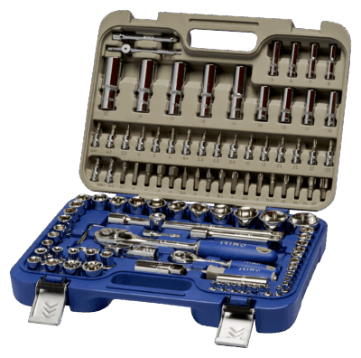 Juego vasos 1/4″-1/2″ – 108 piezas, maletín pro | Irimo