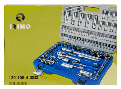 Juego vasos 1/4″-1/2″ – 108 piezas, maletín pro | Irimo