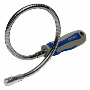 Dedo flexible magnético profesional Irimo 720-1M-413 con capacidad de sujeción de 1kg, varilla flexible de 413mm de longitud, potente imán de neodimio en la punta y mango bi-componente ergonómico