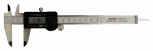 Calibre digital profesional Irimo 984-6D-1 de 150mm (6 pulgadas), fabricado en acero inoxidable templado, con pantalla LCD de alta precisión, y suministrado en estuche protector