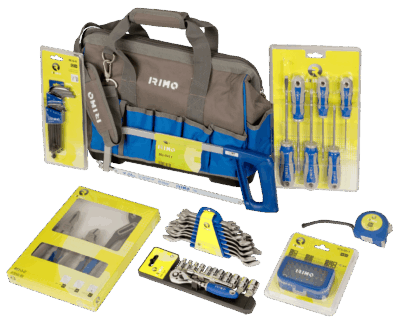 Bolsa 16″ con 73 herramientas | Irimo