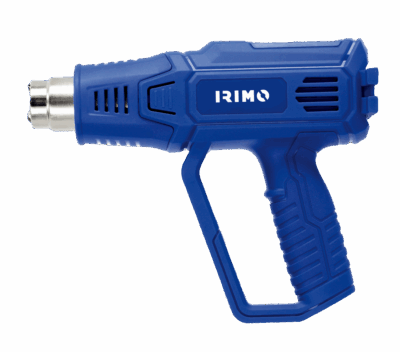 Pistola de calor profesional Irimo 551-HG-1 de 2000W con pantalla LED digital para ajuste preciso de temperatura y múltiples configuraciones de flujo de aire
