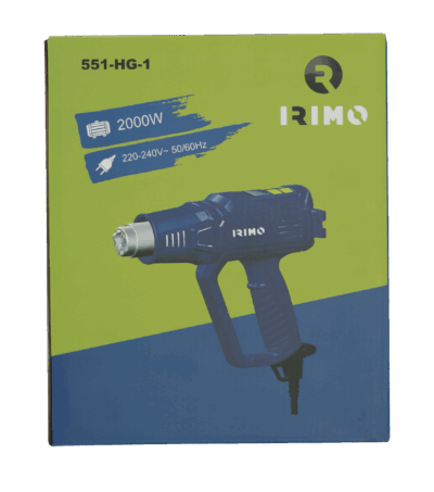 Pistola calor – 2000W, LED, control preciso | Irimo