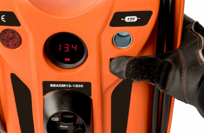 Arrancador baterías 12V – 1200CA/3100PA, AGM 25Ah | Bahco