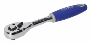 Carraca reversible profesional tipo pera Irimo 105-70-1 de 1/4 de pulgada, con mecanismo de 72 dientes, ángulo de acción de 5 grados, cabezal delgado y función de liberación rápida de vasos