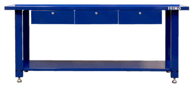 Banco trabajo acero – 1.8m, 500kg, 3 cajones | Irimo