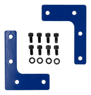 Kit de 2 adaptadores (escuadras de acero y pernos) Irimo 9062-FIX-1, para la fijación de paneles de herramientas a bancos de trabajo Irimo de la serie 9062