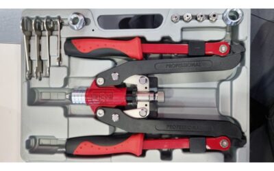 Remachadora Combinada RIT950 – Fijación versátil para remaches y tuercas con capacidad de Ø2.4-6.4mm | MetalWorks