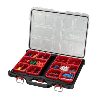 Packout Slim Organiser – Ancho Completo, Perfil Bajo 64mm | Milwaukee