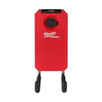Gancho doble recto Milwaukee PACKOUT de 23 cm para almacenamiento de herramientas largas y útiles de jardín