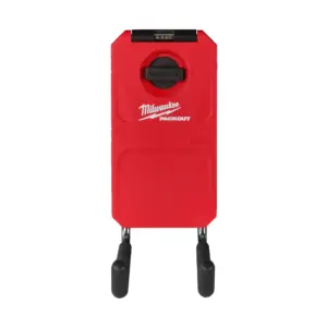 Gancho doble recto Milwaukee PACKOUT de 23 cm para almacenamiento de herramientas largas y útiles de jardín