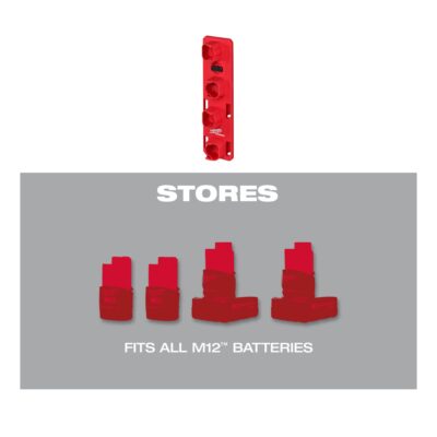 Packout M12 Battery Holder – Almacena 4xM12 PACKOUT™ | Milwaukee