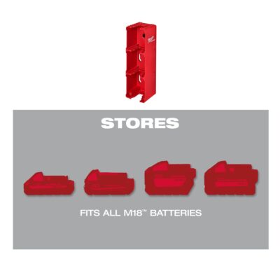 Packout M18 Battery Holder – Almacena 4xM18 PACKOUT™ | Milwaukee