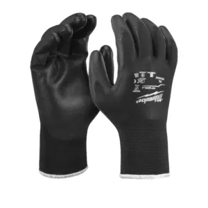 Pack de 12 guantes blancos Milwaukee con puño de poliuretano