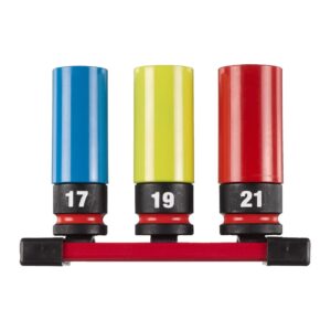 Vasos de 1/2" Milwaukee con camisas de colores