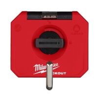 Gancho sencillo Milwaukee PACKOUT para almacenamiento de llaves, tijeras y accesorios de taller.