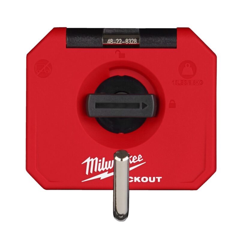 Gancho sencillo Milwaukee PACKOUT para almacenamiento de llaves, tijeras y accesorios de taller.