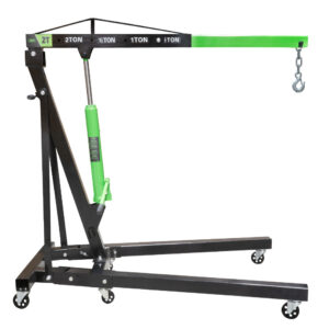 Grúa plegable de 2 toneladas JBM en uso