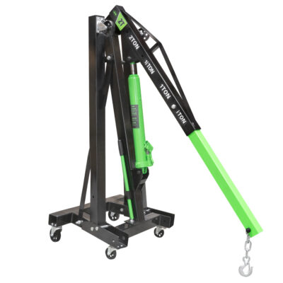Grúa de 2 Toneladas Plegable – Elevación Ajustable y Ruedas Universales | JBM
