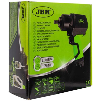 Pistola de Impacto 1/2″ 1950Nm Composite – Alta Potencia | JBM