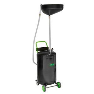 Recogedor de Aceite 90L con Sistema de Aspiración JBM en vista frontal.