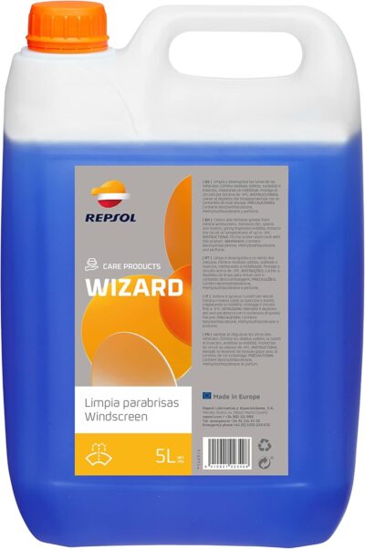 Limpia Parabrisas Repsol Wizard – 5L Listo para usar | Repsol