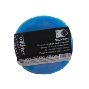 Aplicador ergonómico de espuma negra para el pulido manual de la marca Zaphiro.