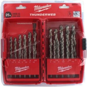 Juego de brocas HSS-G Milwaukee 4932352376 con diseño Thunderweb