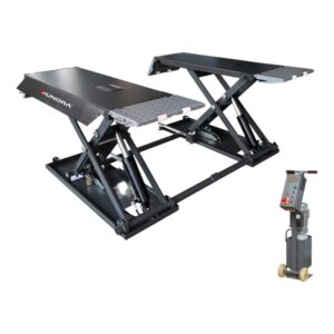 Elevador de tijera portátil Thundra CDW3.0A con capacidad de 3 toneladas y perfil bajo de 120mm.