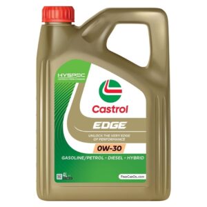 Garrafa de 4 litros de aceite de motor Castrol EDGE 0W-30, con homologación BMW Longlife-04 y para vehículos híbridos.